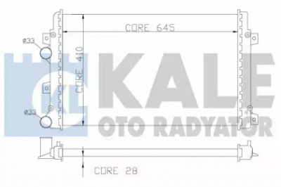 KALE OTO RADYATOR 353500 -  Радиатор, охлаждение двигателя